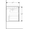 Тумба под раковину GEBERIT ACANTO 500.609.JL.2 60 см